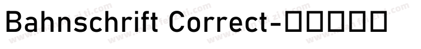 Bahnschrift Correct字体转换